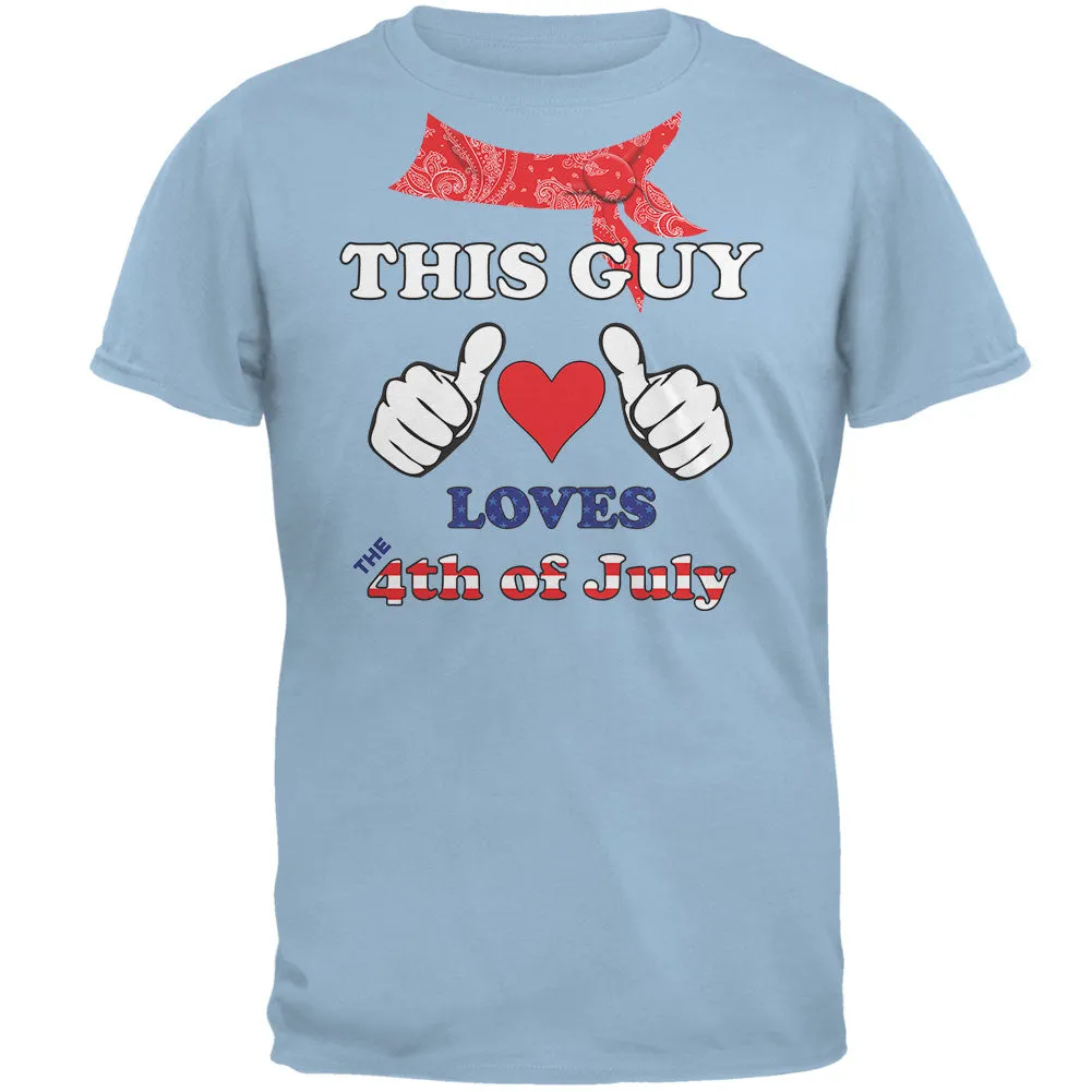 This Guy Loves the 4th of July Mens T Shirt sold by Old Glory