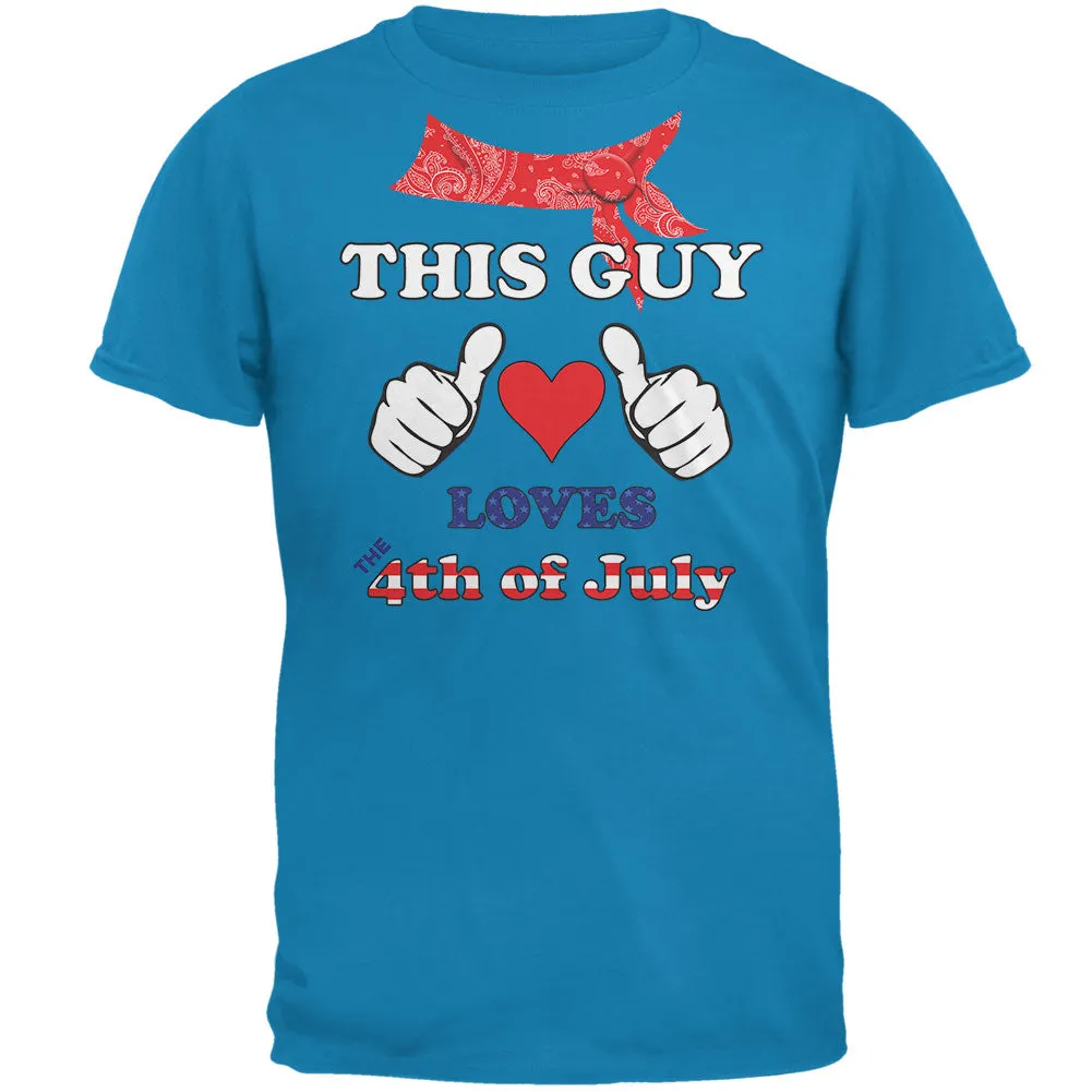 This Guy Loves the 4th of July Mens T Shirt sold by Old Glory product image thumbnail 4
