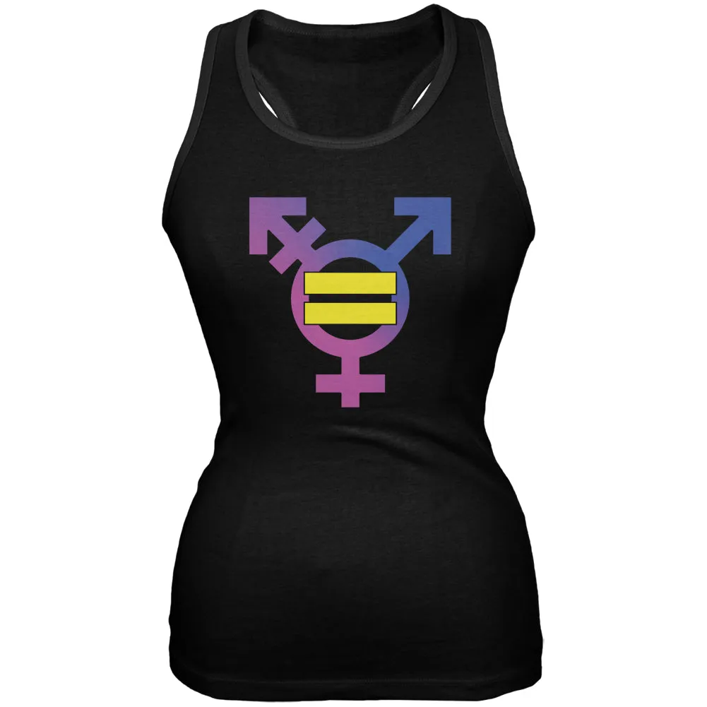 Sexual Equality Men Women Transgender Black Juniors Soft Tank Top sold by Old Glory