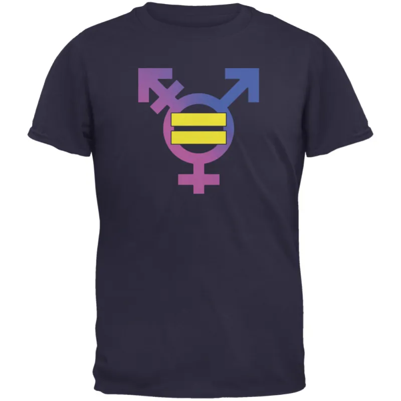 Sexual Equality Men Women Transgender Navy Adult T-Shirt sold by Old Glory