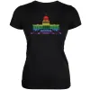 LGBT Gay Pride Capitol Building USA Black Juniors Soft T-Shirt sold by Old Glory