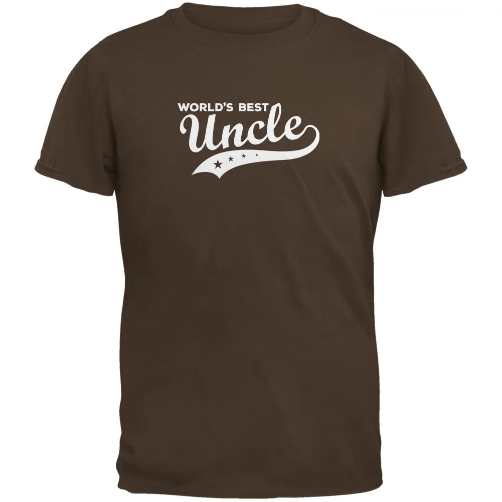 World's Best Uncle Brown Adult T-Shirt sold by Old Glory