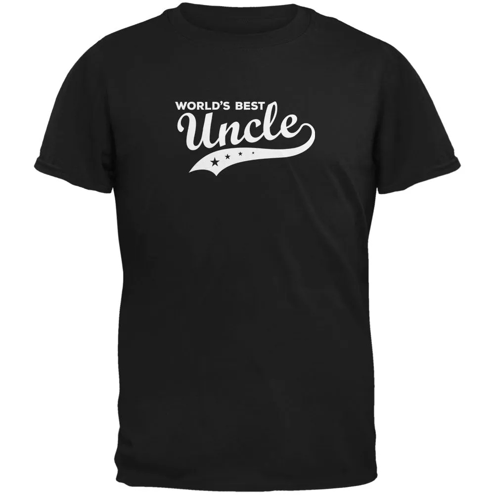World's Best Uncle Black Adult T-Shirt sold by Old Glory
