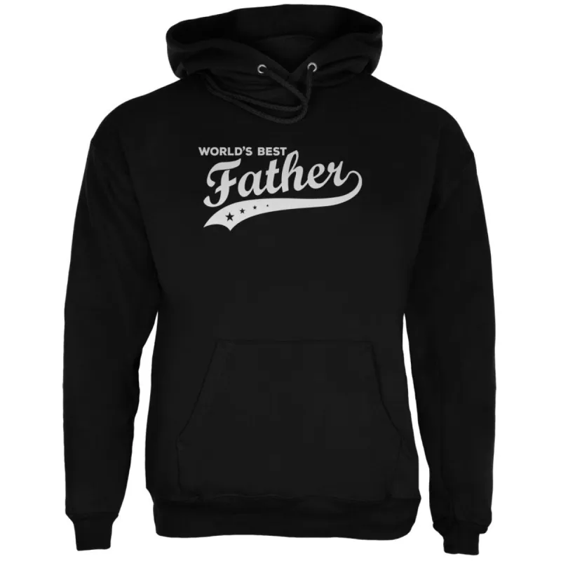 Father's Day - World's Best Father Black Adult Hoodie sold by Old Glory