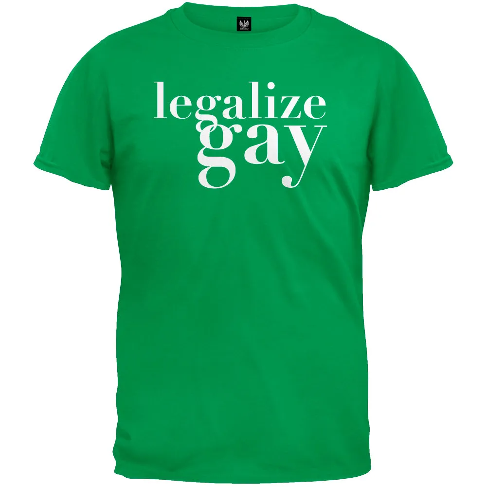 Legalize Gay Green T-Shirt sold by Old Glory