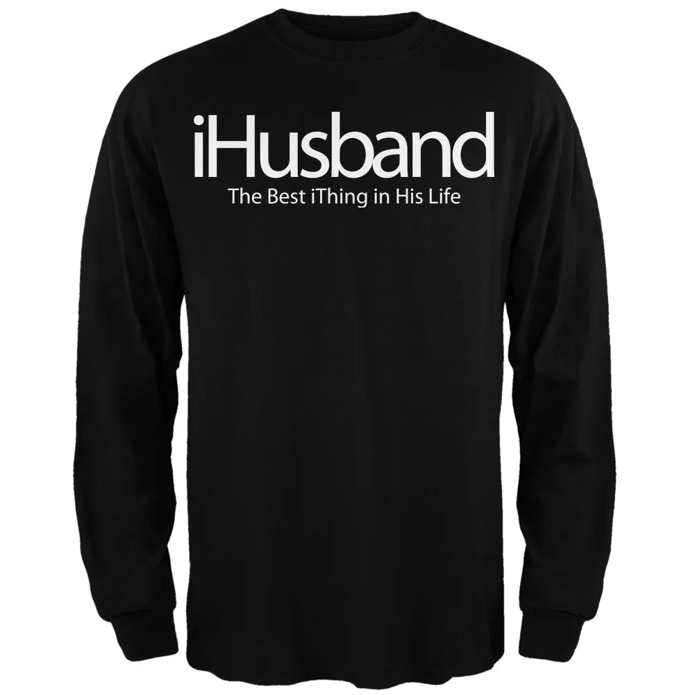 iHusband LGBT Black Adult Long Sleeve T-Shirt sold by Old Glory