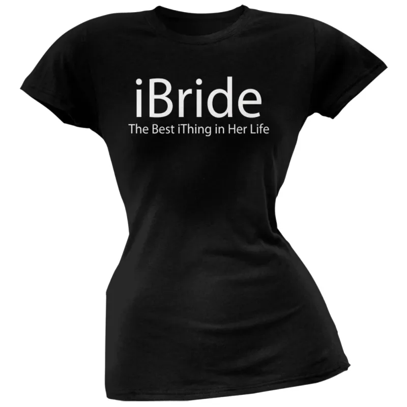iBride LGBT Black Juniors Soft T-Shirt sold by Old Glory