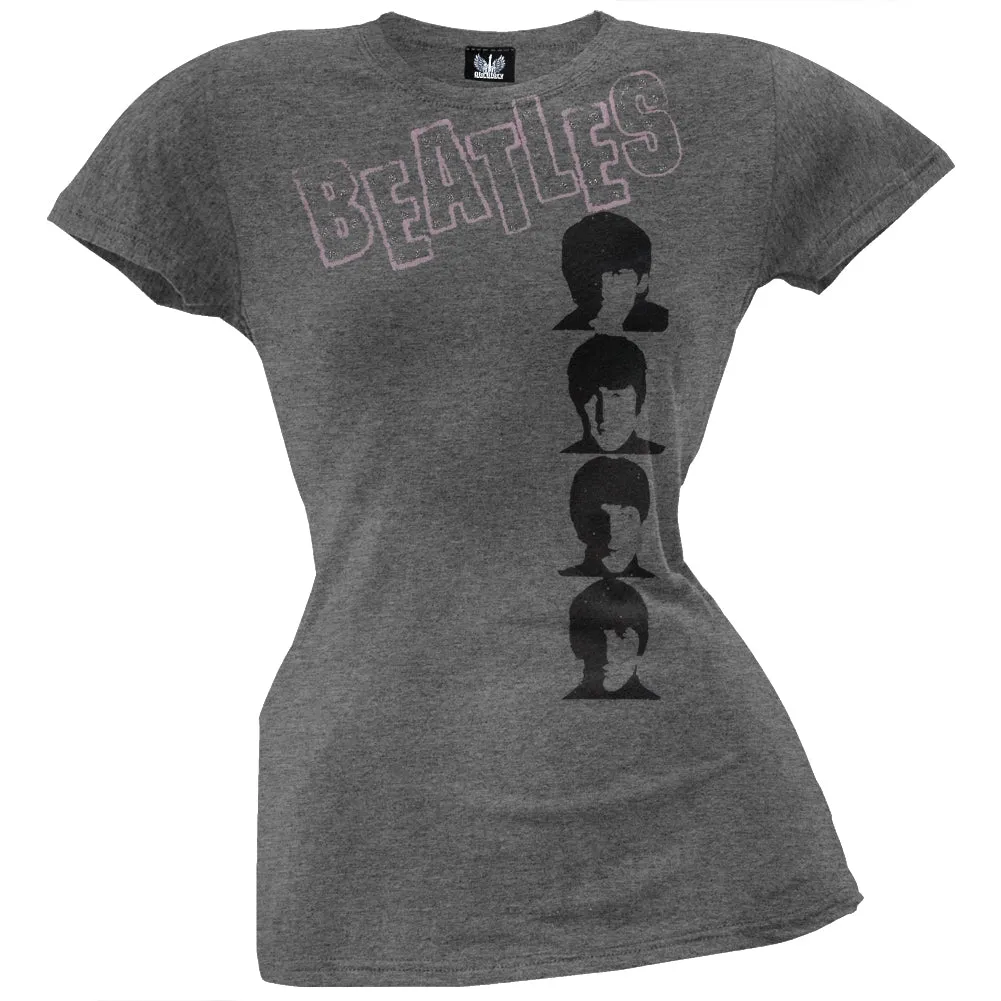 The Beatles - Glitter Pink Logo Juniors T-Shirt sold by Old Glory