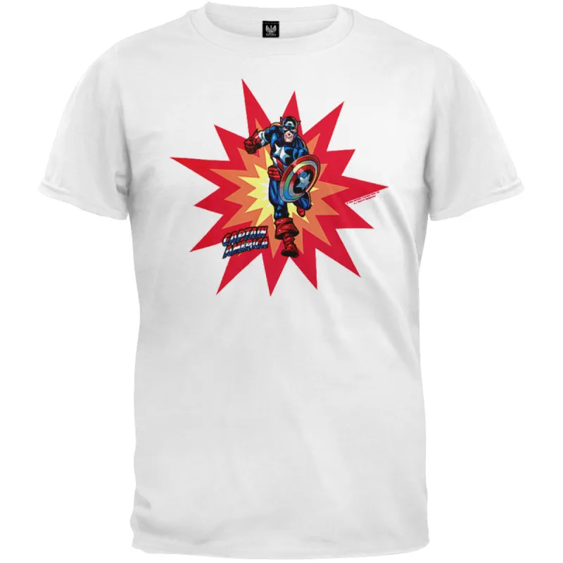 Captain America - Pow T-Shirt sold by Old Glory