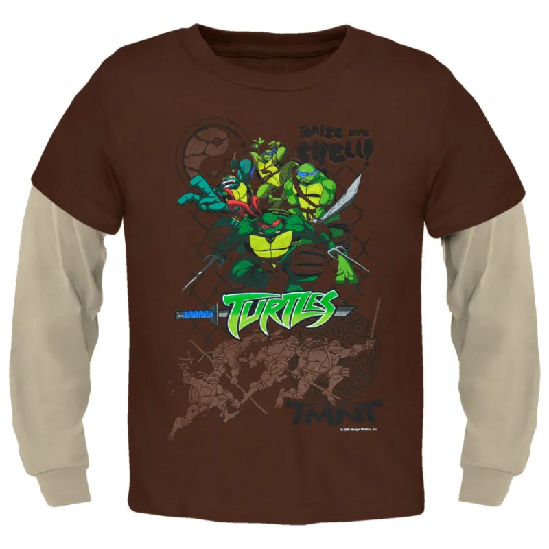 Teenage Muntant Ninja Turtles - Raise Some Shell Juvy 2fer Long Sleeve T-Shirt sold by Old Glory