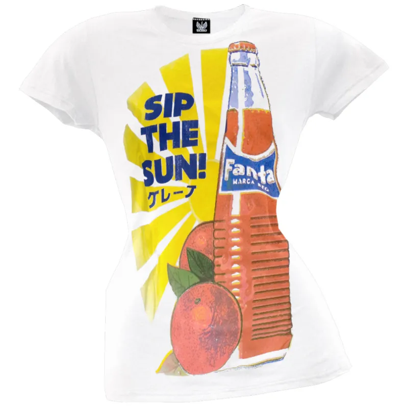 Fanta - Sip The Sun Juniors T-Shirt made by Old Glory