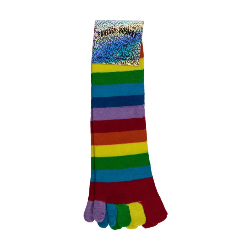 Rainbow Toe Socks sold by Old Glory