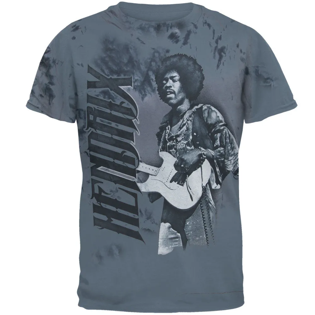 Jimi Hendrix - Cross Town Traffic Tie Dye Mens T Shirt sold by Old Glory