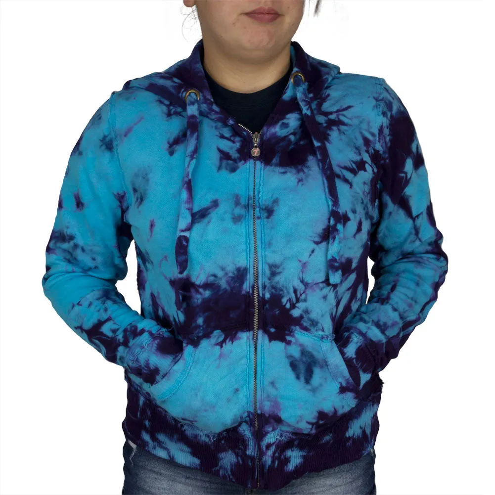 Tie Dye Womens Full Zip Hoodie sold by Old Glory product image thumbnail 3