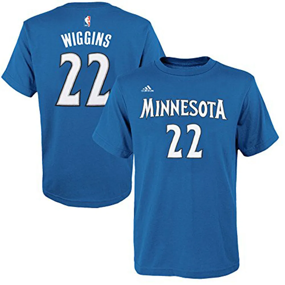 Minnesota Timberwolves - Wiggins Name And Number Road Mens T Shirt sold by Old Glory