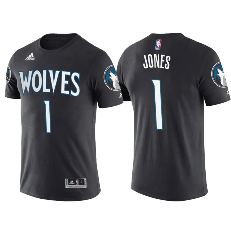 Minnesota Timberwolves - Jones Name And Number Adidas Mens T Shirt sold by Old Glory