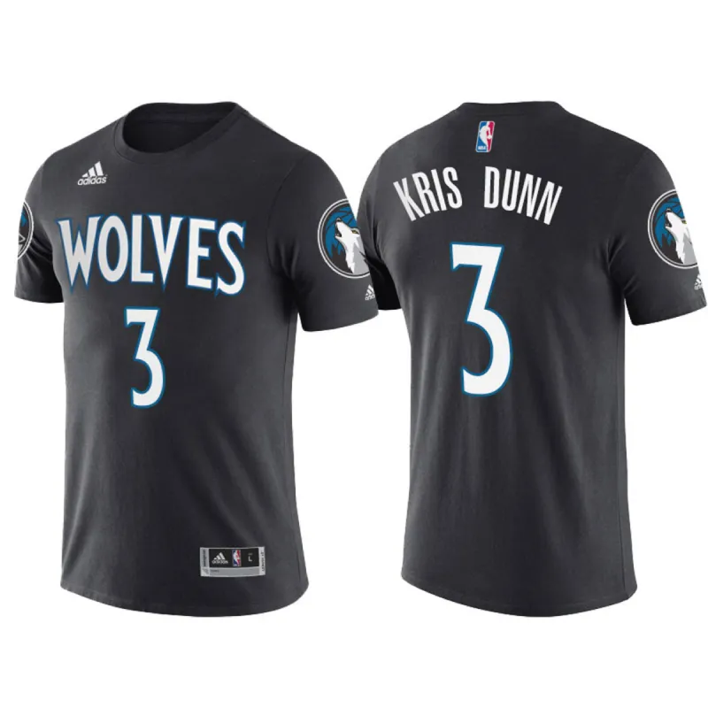Minnesota Timberwolves - Kris Dunn Name And Number Alternate Road Mens T Shirt sold by Old Glory