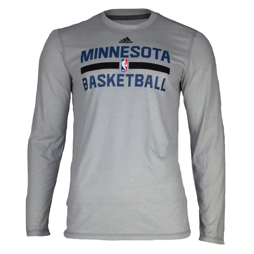 Minnesota Timberwolves - On Court Mens Long Sleeve Practice T Shirt sold by Old Glory