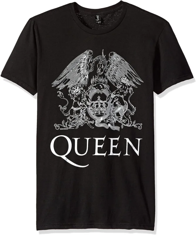Queen - White Logo Mens T Shirt sold by Old Glory