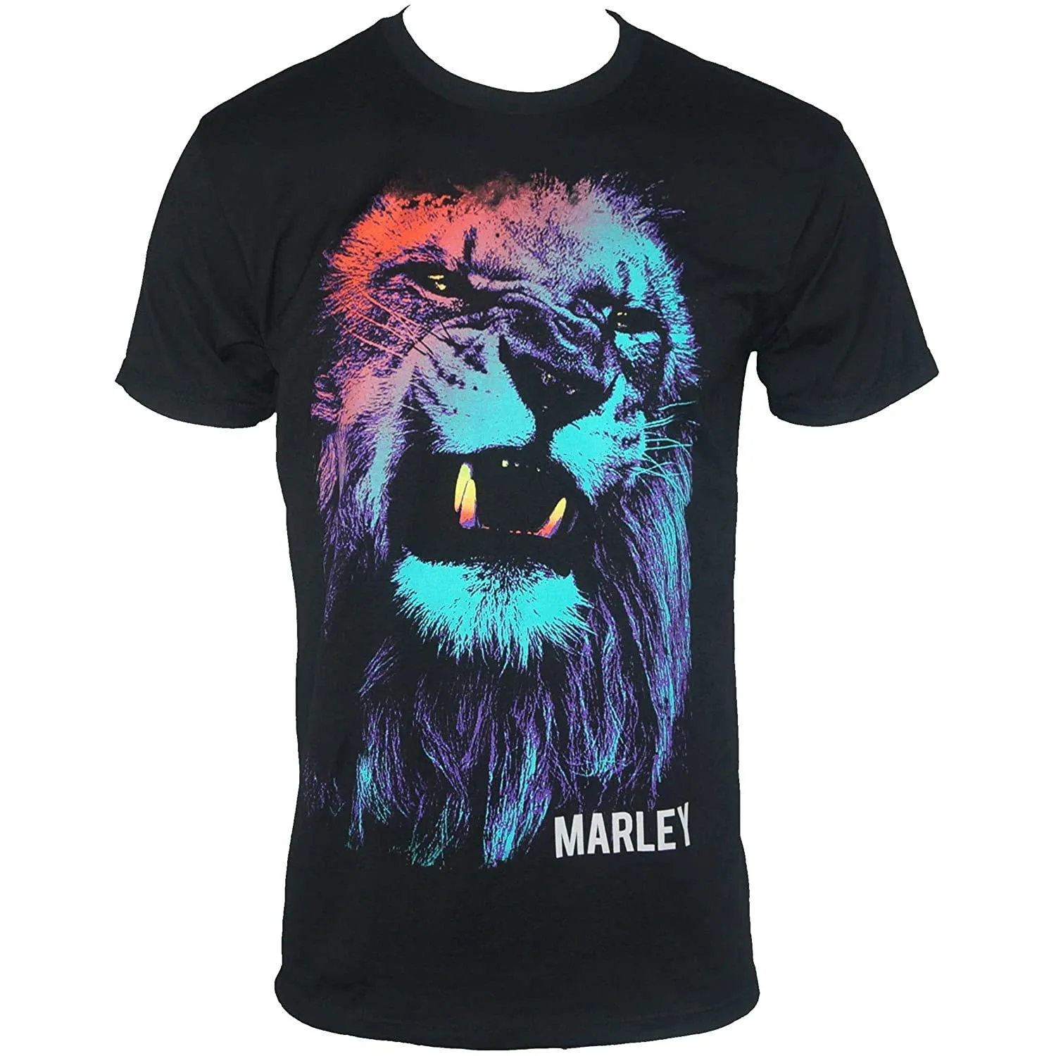 Bob Marley - Colored Lion Mens T Shirt sold by Old Glory