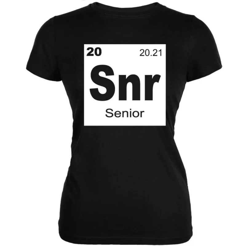 Senior Periodic Table 2021 Graduation Juniors Soft T Shirt sold by Old Glory