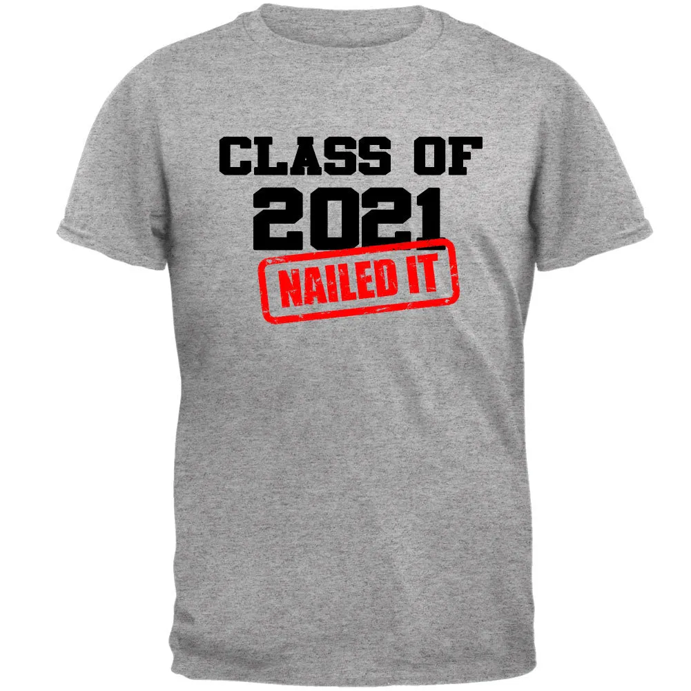 Class of 2021 Nailed it Graduation Mens T Shirt sold by Old Glory product image thumbnail 4
