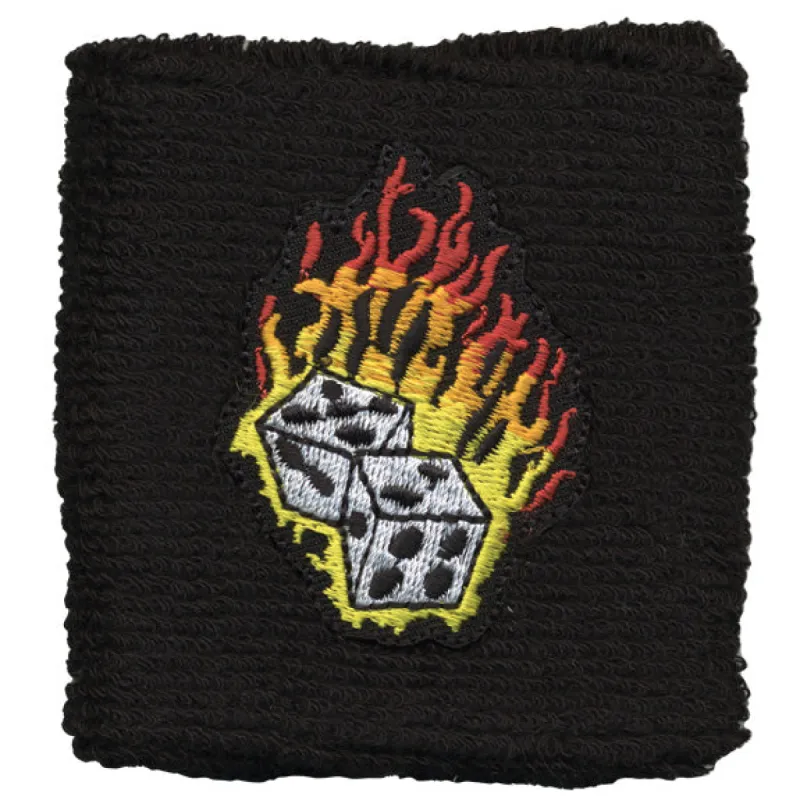 Flaming Dice Wristband sold by Old Glory