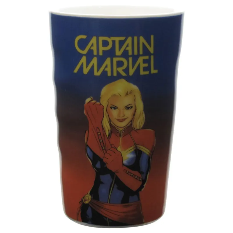 Captain Marvel - Glove Fisy Pose Ceramic Pint Glass sold by Old Glory