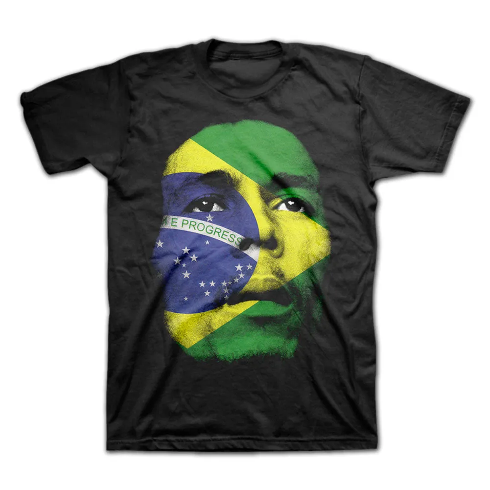 Bob Marley - World Cup Brazil Face Mens T Shirt sold by Old Glory