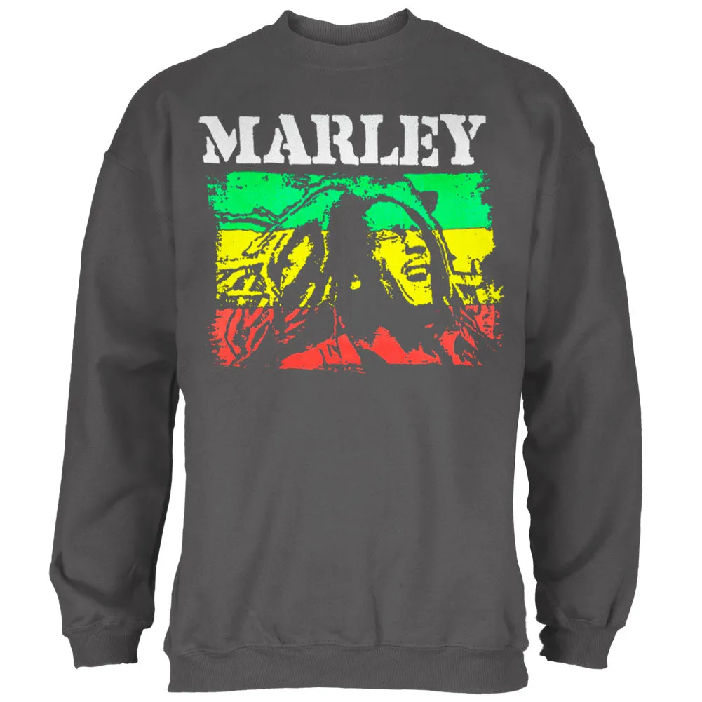 Bob Marley - Rasta Stripe Crewneck Sweatshirt sold by Old Glory