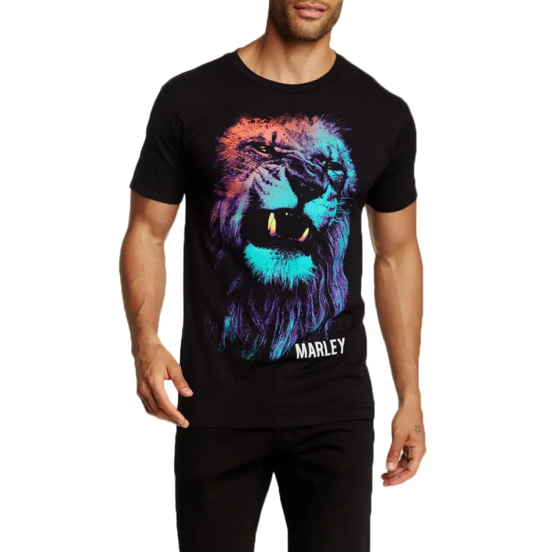 Bob Marley - Colored Lion Mens Premium T Shirt sold by Old Glory