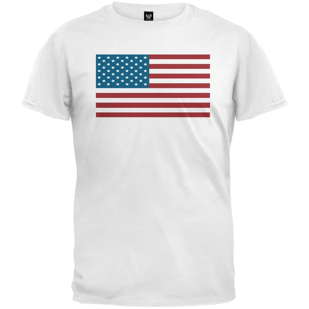 American Flag White T-Shirt sold by Old Glory
