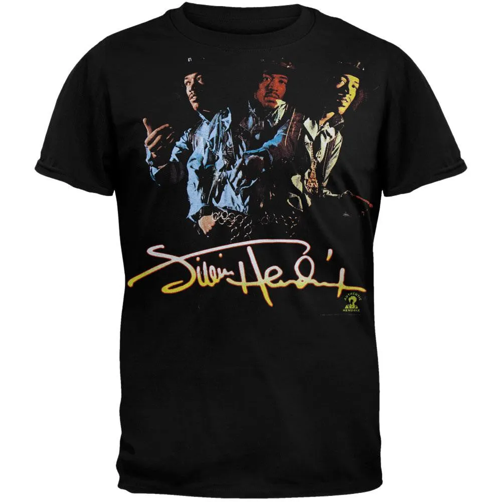 Jimi Hendrix - Smash Hits Black T-Shirt sold by Old Glory