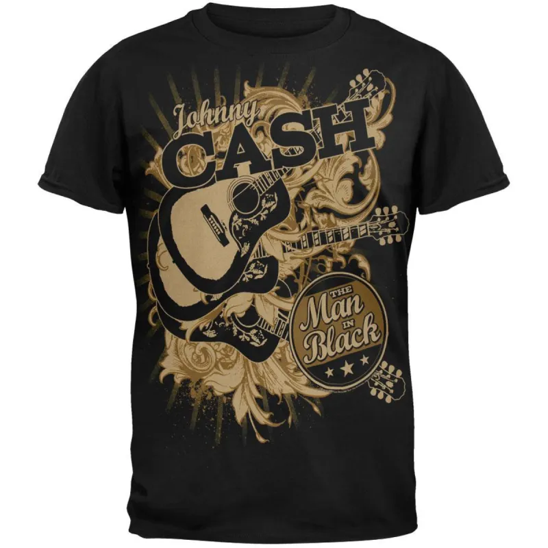 Johnny Cash - Man In Black Circle T-Shirt sold by Old Glory