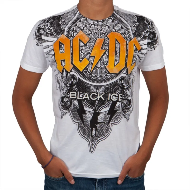 AC/DC - Black Ice Crest All-Over T-Shirt sold by Old Glory
