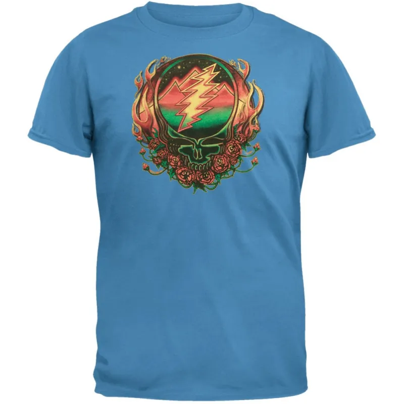 Grateful Dead - Scarlet Fire SYF Light Blue Adult T-Shirt sold by Old Glory