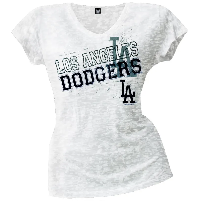 Baltimore Orioles - Splatter Juniors Burnout V-Neck T-Shirt sold by Old Glory