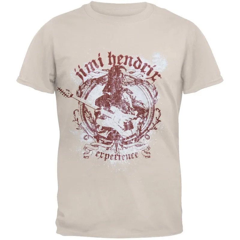 Jimi Hendrix - Experienced White Sprayed Logo T-Shirt sold by Old Glory