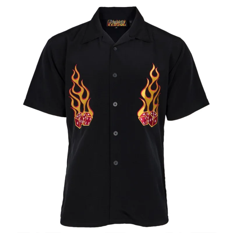 Flaming Dice Club Shirt sold by Old Glory