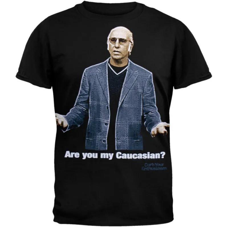 Curb Your Enthusiasm - Are You My Caucasian Soft T-Shirt sold by Old Glory