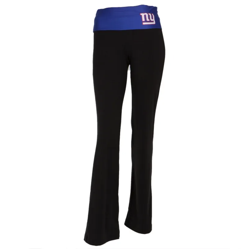 New York Giants - Flip Down Waistband Logo Juniors Yoga Pants sold by Old Glory