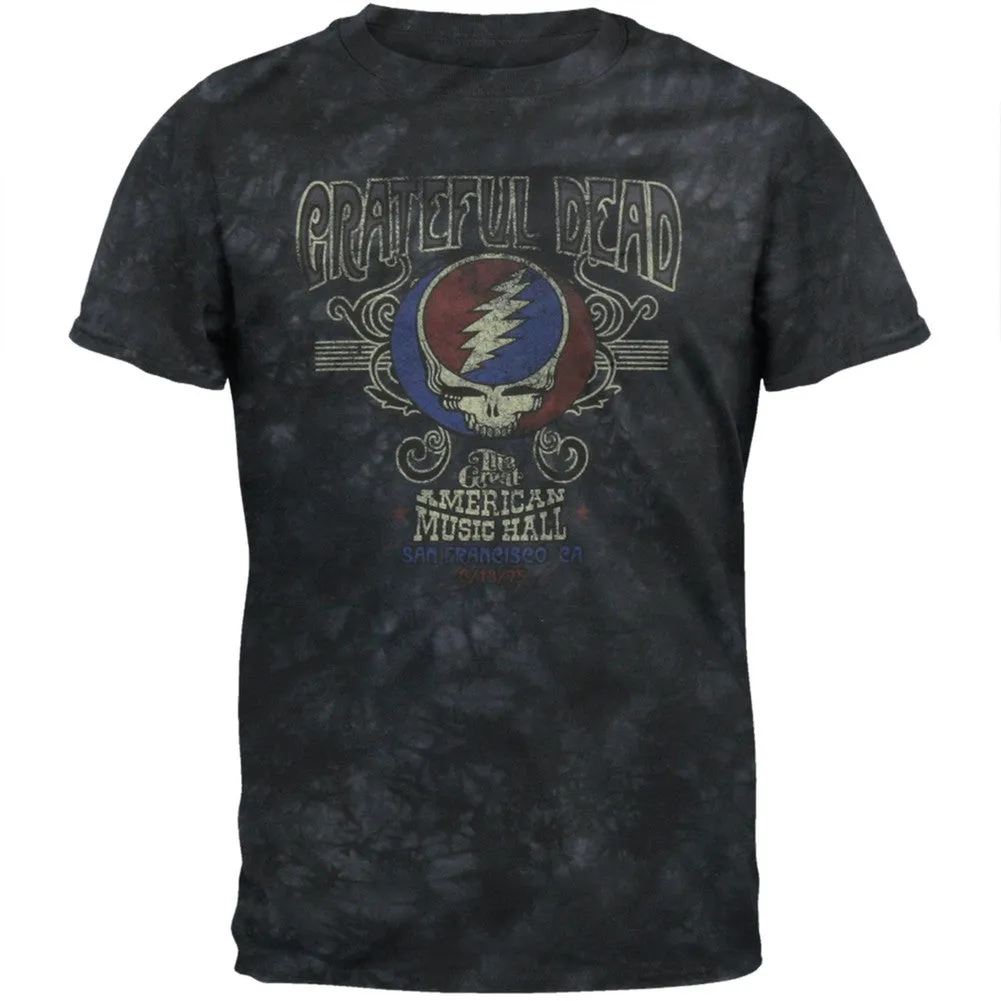 Grateful Dead - American Music Hall Grey Tie Dye T-Shirt sold by Old Glory