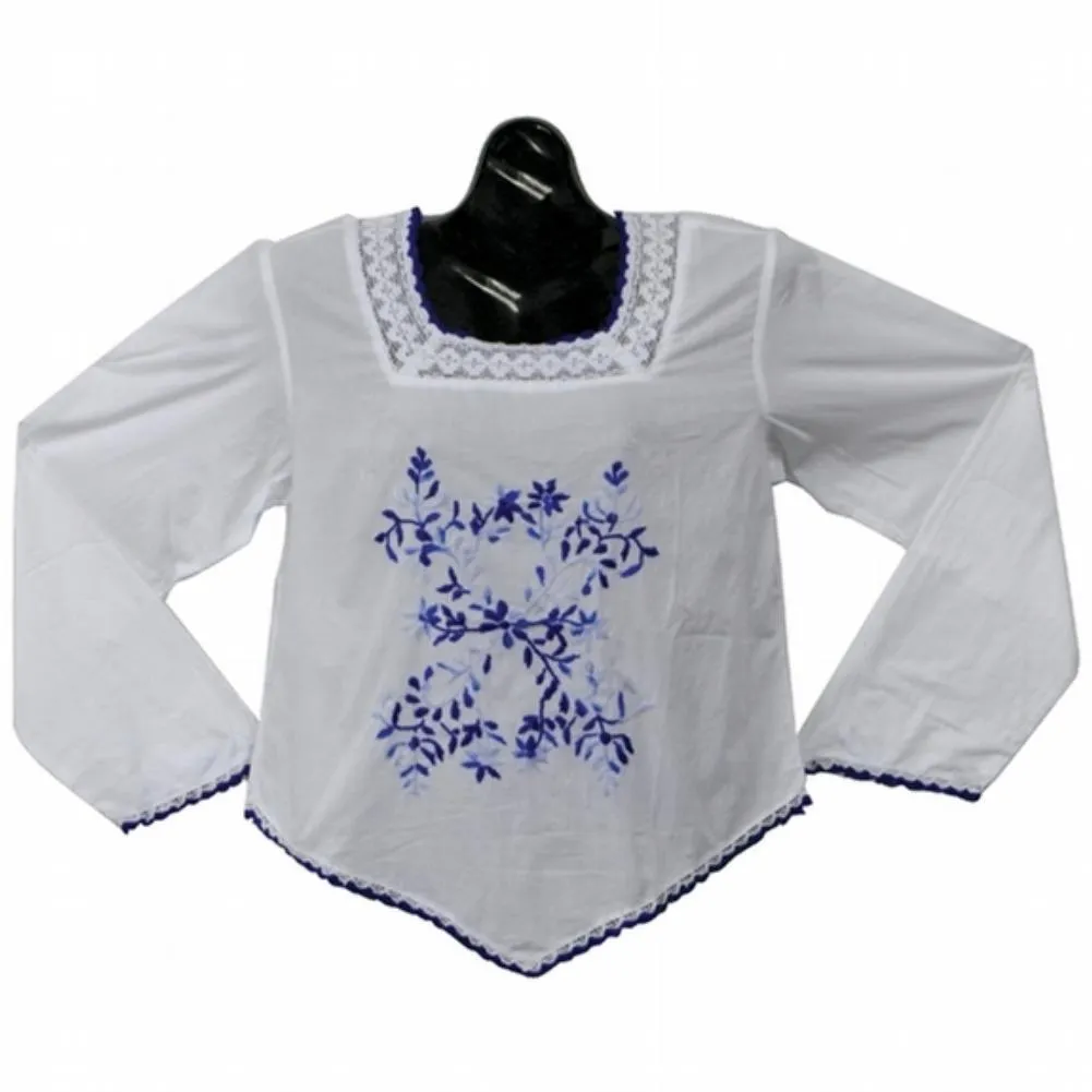 Flower Embriodery - Mexican Blouse sold by Old Glory
