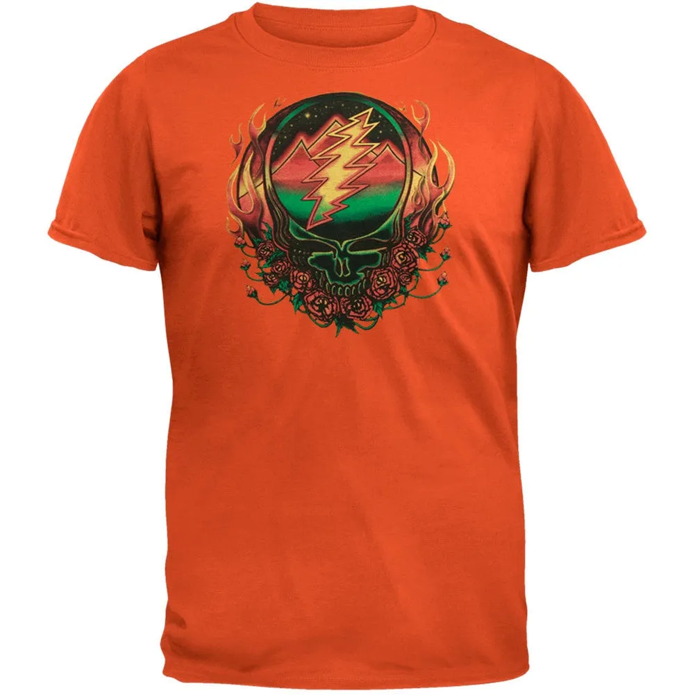 Grateful Dead - Scarlet Fire SYF Orange Adult T-Shirt sold by Old Glory