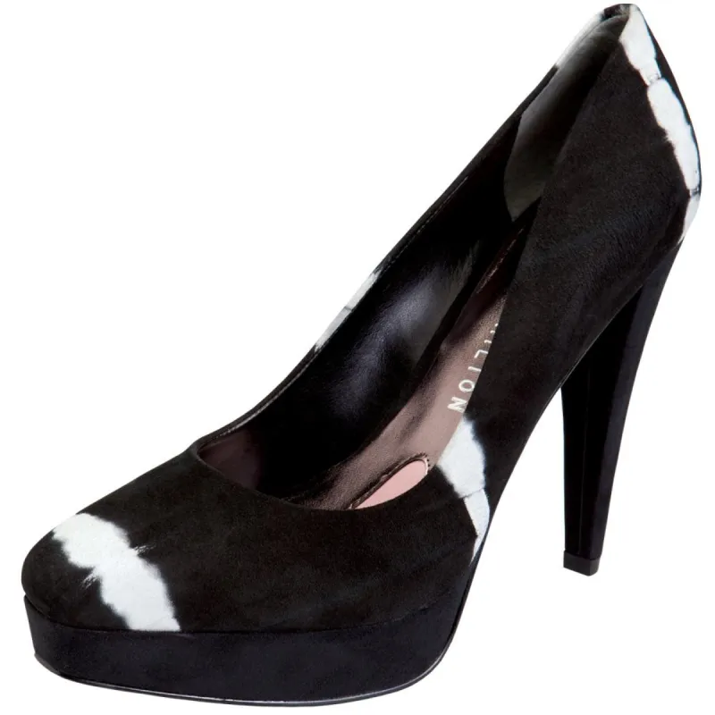 Paris Hilton Footwear - Reese - Black Seashell Suede sold by Old Glory