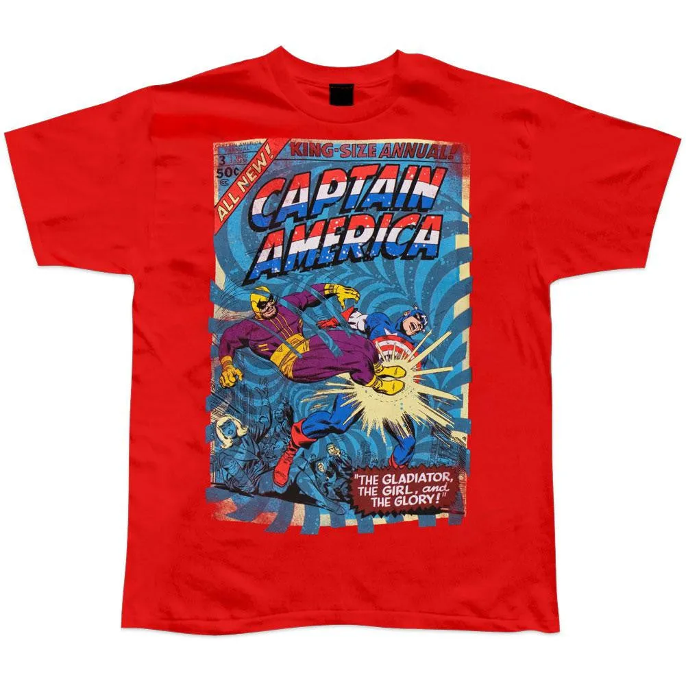 Captain America - King Size Soft T-Shirt sold by Old Glory