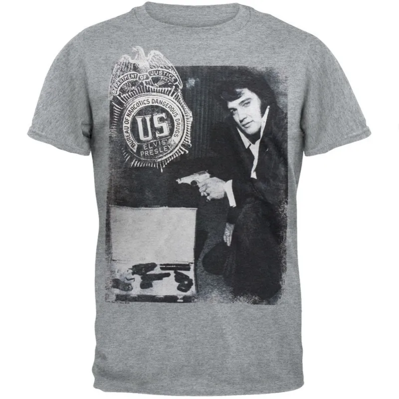 Elvis Presley - Badge Soft T-Shirt sold by Old Glory