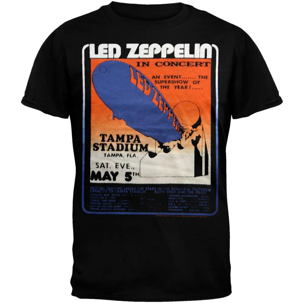 Led Zeppelin - Tour Flyer Soft T-Shirt sold by Old Glory