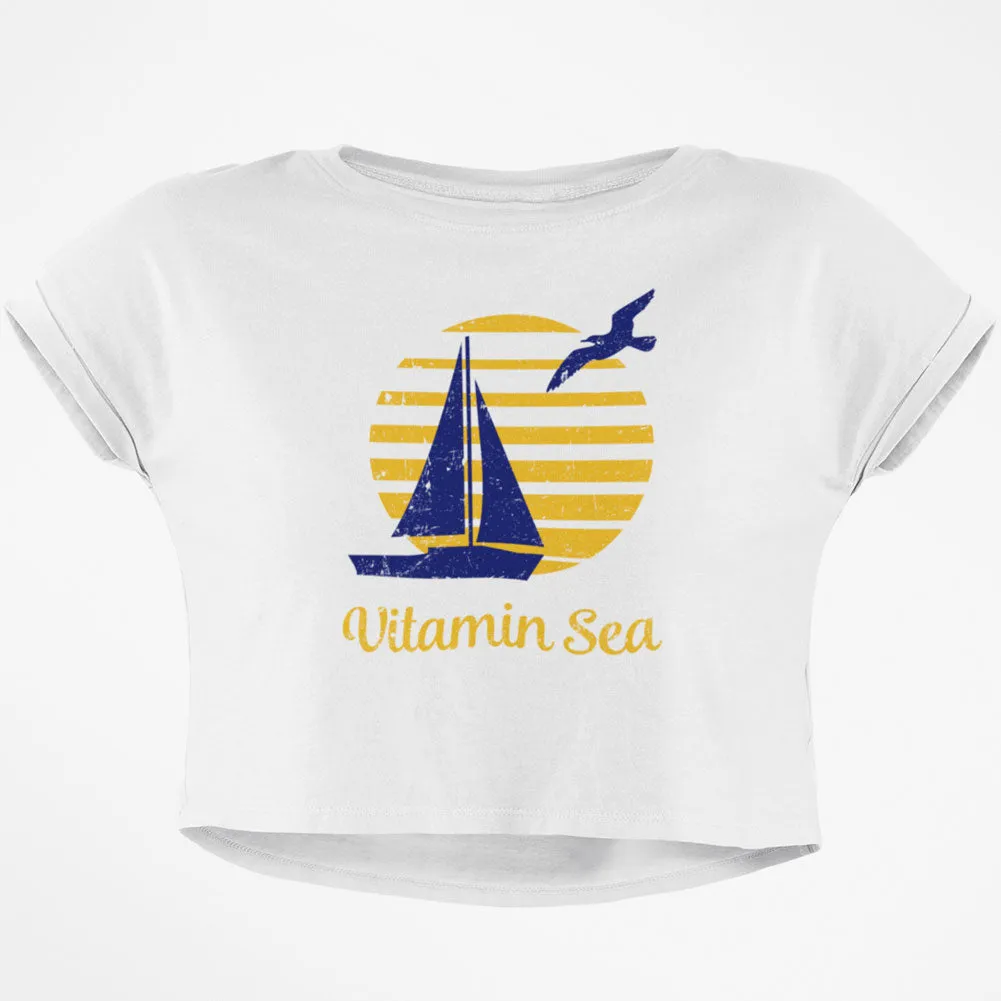 Summer Sun Vitamin Sea Junior Boxy Crop Top T Shirt sold by Old Glory
