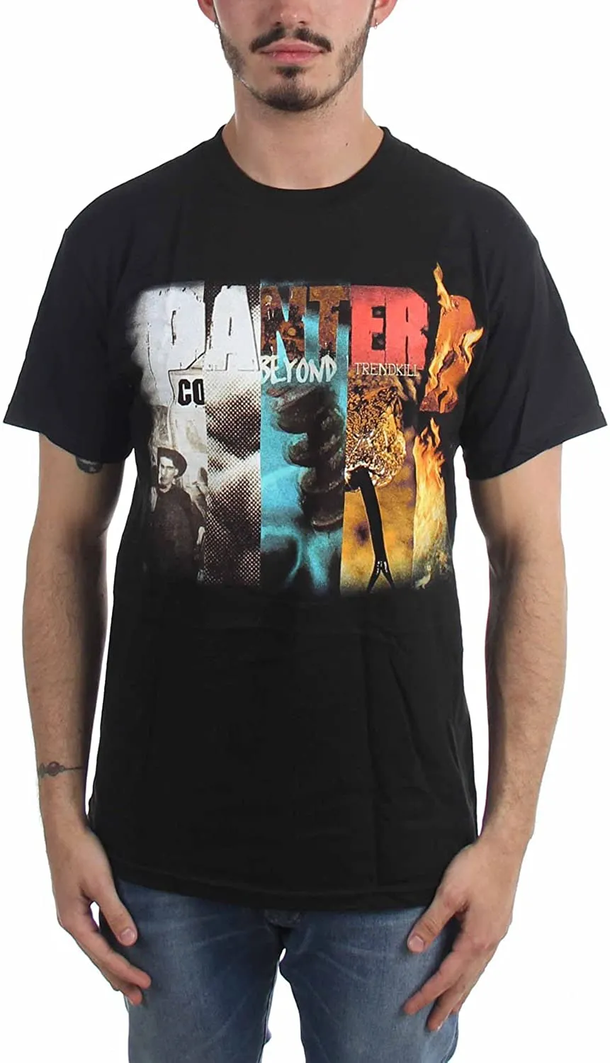 Pantera Album Collage Mens T Shirt - Black sold by Old Glory